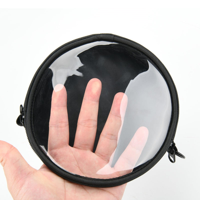 [AUSTRALIA] - XBERSTAR Portable CD Player Bag Carrying Case for Arafuna CD5189B/for HOTT CD204 Travel Storage Case Portable CD Player TPU Transparent Case, Black Transparent, Liten 