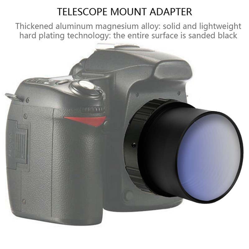 [AUSTRALIA] - Acouto 2" to T2 Extension Tube M420.75 Thread Astronomical Telescope Eyepiece Lens Camera Adapter Ring Extension Tube Mount Adapter Black 