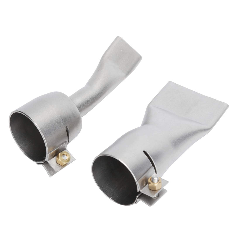 Ausla 2 Pieces Flat Welding Nozzle Heating Torch Flat Tips Nozzle 20mm Small 40mm Large Tip for Welding Tool