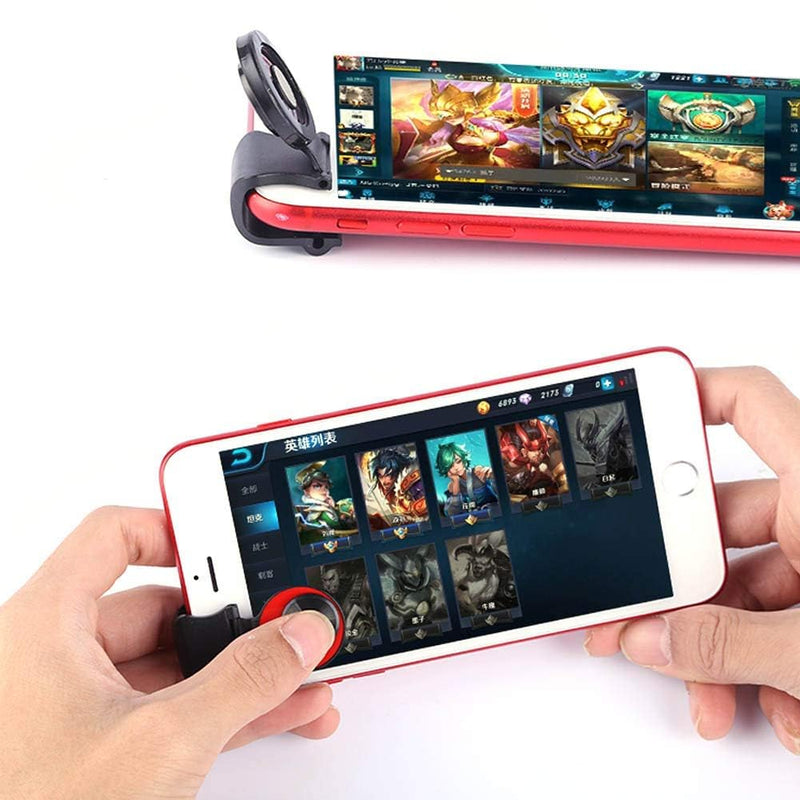 Red Mobile Phone Joystick Gaming Controller,Aim Keys L1R1 and Gamepad Rules of Survival,Cellphone Game Trigger,Battle Royale Sensitive Shoot Mobile Phone Game Finger Covers Wrap, Accessories