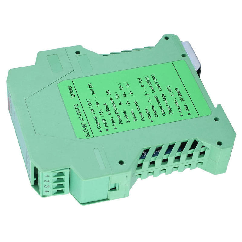 [AUSTRALIA] - messumformer 4-20mA to 0-10V Converter, Transmitter 4-20mA PLC Detect Conditioner DC 24V Current Isolator (One in One Out) 