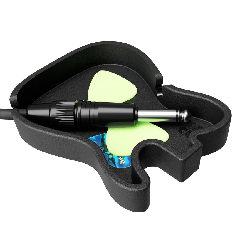 [AUSTRALIA] - Cable Cup Fender® Pick & Cable Holder | Adhesive-Free Amp-Top or Tabletop Tray Using Microsuction Technology | Tele® Body Shape Tele Body 