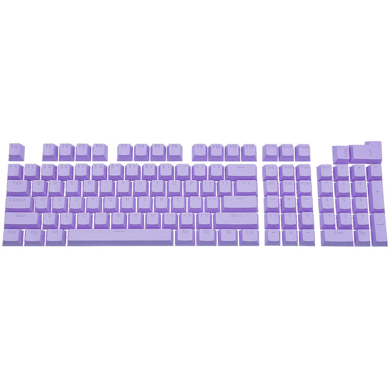 Granvela Keycaps, ABS Keycap Sets for Mechanical Keyboards | 104 Keys | OEM Profile | ANSI US-Layout | Macaron | DIY - Light Purple