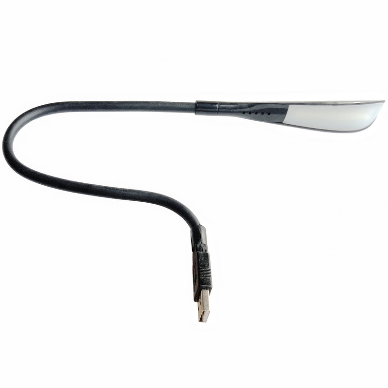 USB Reading Lamp with 14 LEDs Dimmable Touch Switch and Flexible Gooseneck for Laptops and Desktops (20 inches, Black) 20 inches