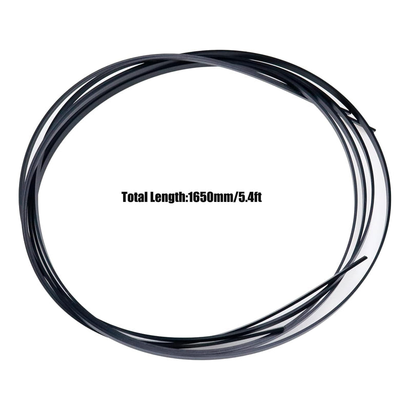 MY MIRONEY 2PCS Black Guitar Binding Purfling Strip ABS Strips for Acoustic or Classical Guitar, 5.4ft Long