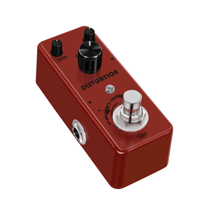 ISET Distortion Guitar Pedal Mini Single Guitar Effect Pedal for Electric Guitar Bass True Bypass (Distortion)