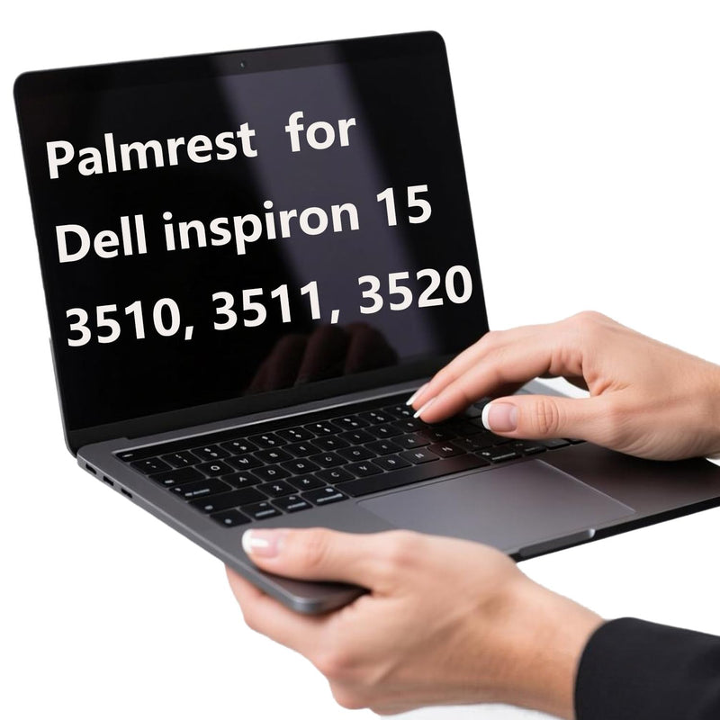 Replacement Upper Case Palmrest for Dell Inspiron 15 3510, 3511 | for Dell Inspiron 15 3515, 3520, 0418CV, 418CV, USB-A Port, US Layout Keyboard, Black Plastic Top Cover Black Backlit
