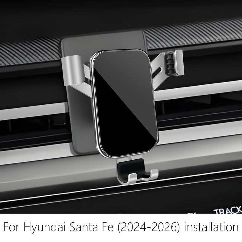Car Phone Holder for Hyundai Santa Fe 2024 2025 2026 Auto Interior Accessories Best Cell Phones Mount Cellphone Mobile Cradle Charging Navigation Bracket Screen Stand Accessory