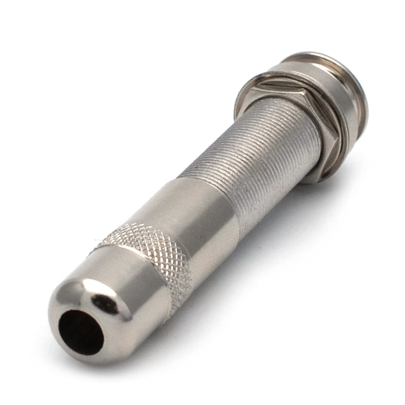 SAPHUE Brass Electric Guitar Bass 1/4Inch Barrel Jack 44.5x16cm Cylinder Input/Output Mono Active Long Threaded Jack Socket Guitar Parts & Accessories