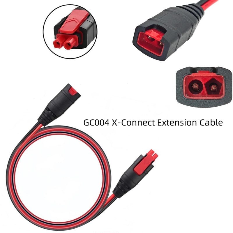 (3 Pack) GC004 X-Connect Extension Cable Compatible with NOCO Battery Charger Accessory, for Genius Smart Battery Chargers Cable