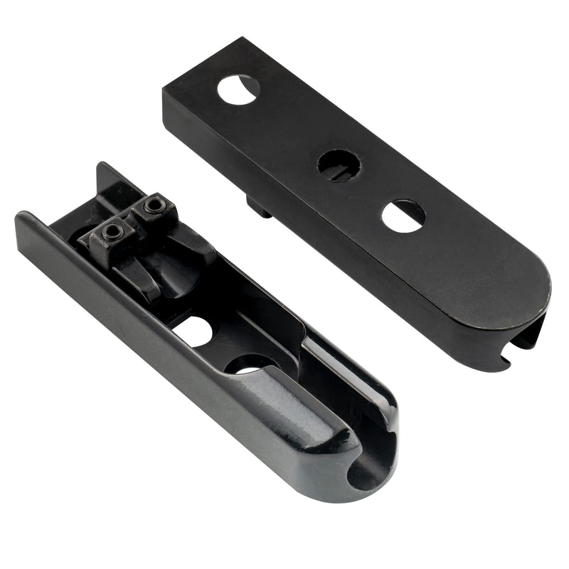Musiclily Pro Individual Bass Bridge Single String Lock-Down Bass Bridge for 4-String Electric Bass, Black (Set of 4)