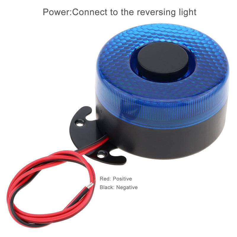 Alert Siren, 12V/24V 6 Tone Car Alarm Auto Warning Siren Horn for Motorcycle Car Vehicle, 105dB Buzzer Horn Alarm Siren with LED Light