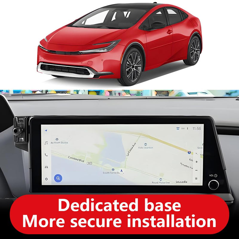 Car Phone Holder For Toyota Prius 2023 2024 2025 2026 Limited，Prius Prime 2023-2026 XSE and XSE Premium【12.3-inch screen】Auto Accessories Navigation Bracket Interior dash board Mobile Cell Mount case for Prius / Prius Prime 2023-2026【12.3" screen】