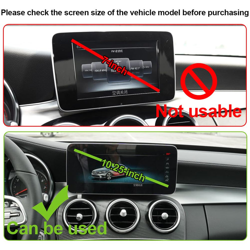 Car Phone Holder for Mercedes-Benz C-Class / GLC Auto Accessories[Only for 2019-2021 C class & 2020-2022 GLC，10.3" / 10.25" Screen][Auto Lock Hands Free Cell Phone Mount Car fits for All Smartphones] 2019-2021 C-Class & 2020-2022 GLC 10.3" / 10.25"