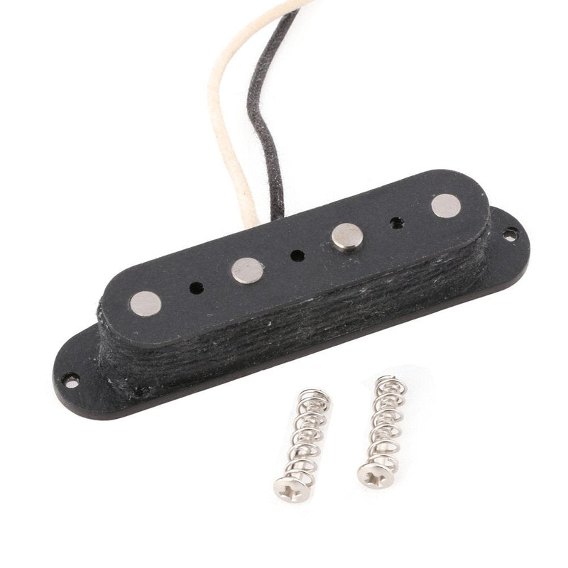 Black 4 String Guitar Pickup 5 Magnet Fiber Bobbin for Tele Bass 51PB