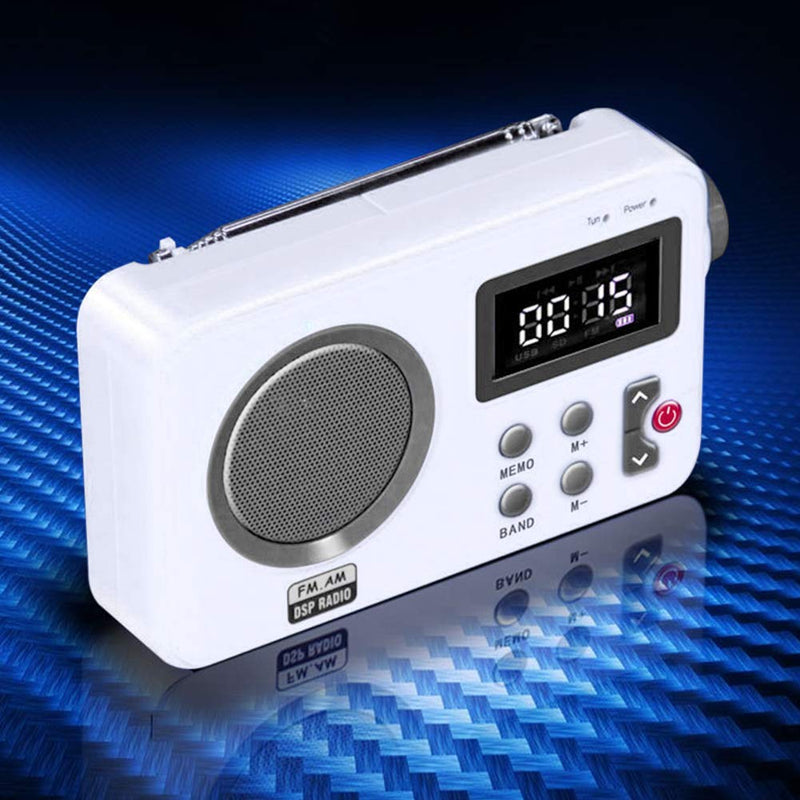 Radio - Shower Radio Speaker, AM/FM Radio with LCD Display, Portable Stereo Radio with Earphone Port for Home, Beach, Hot Tub, Bathroom