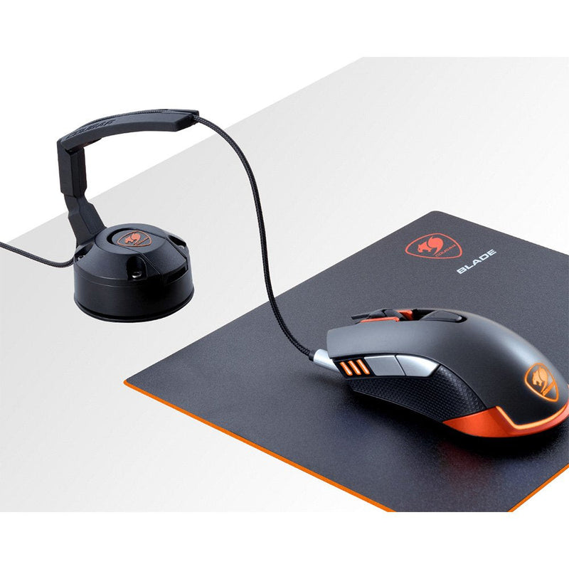Cougar gaming CGR-XXNB-MB1 Cougar Bunker Gaming Mouse Bungee, Black with an Orange Cougar Symbol