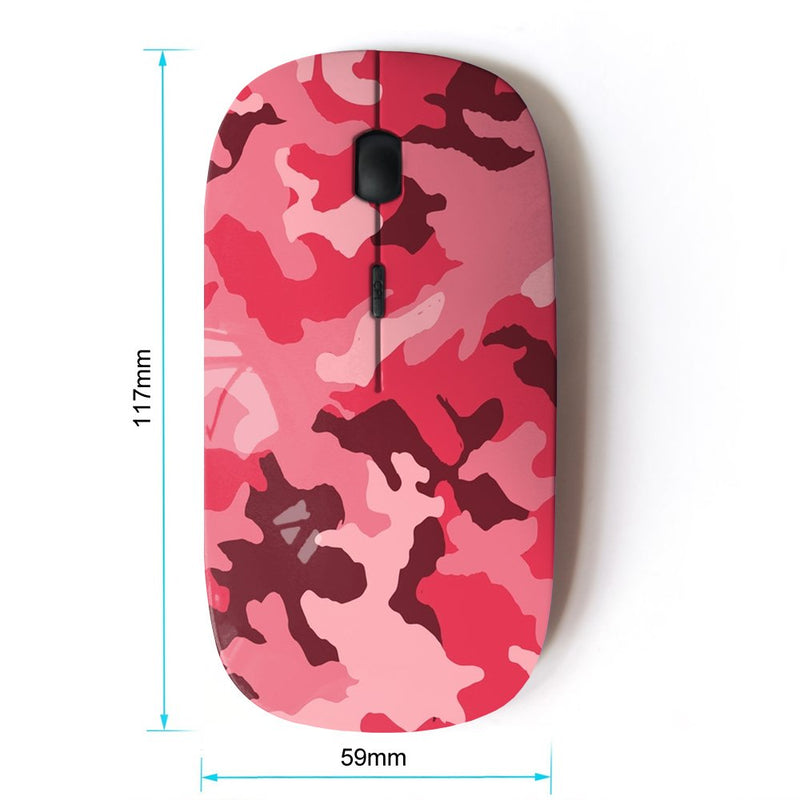 KOOLmouse [ Optical 2.4G Wireless Computer Mouse ] [ Army Camouflage Pink Purple ]