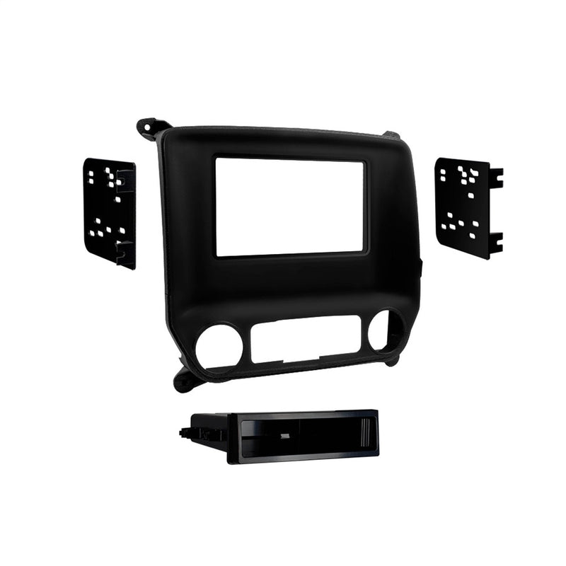 Metra 99-3014G Chevy Silverado and Sierra 2014-UP Single DIN/Double DIN (Black) & 40-EU10 Antenna to Radio Adapter Cable for Select 2002-Up BMW/Volkswagen Vehicles,Black DIN + Cable Standard Packaging