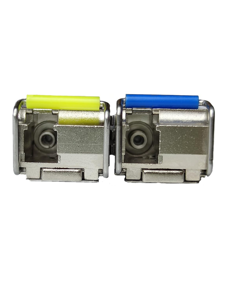 SFP module 1G Bidi single fibre transceiver SMF LC connection up to 20km for open switches for Cisco GLC-LH-SMD,Ubiquiti UniFi, Meraki MA-SFP-1GB-LX10,Fortinet,Mikrotik,TP-Link,TL-SM311LS, One pair 1000Base-LR-BIDI-LC