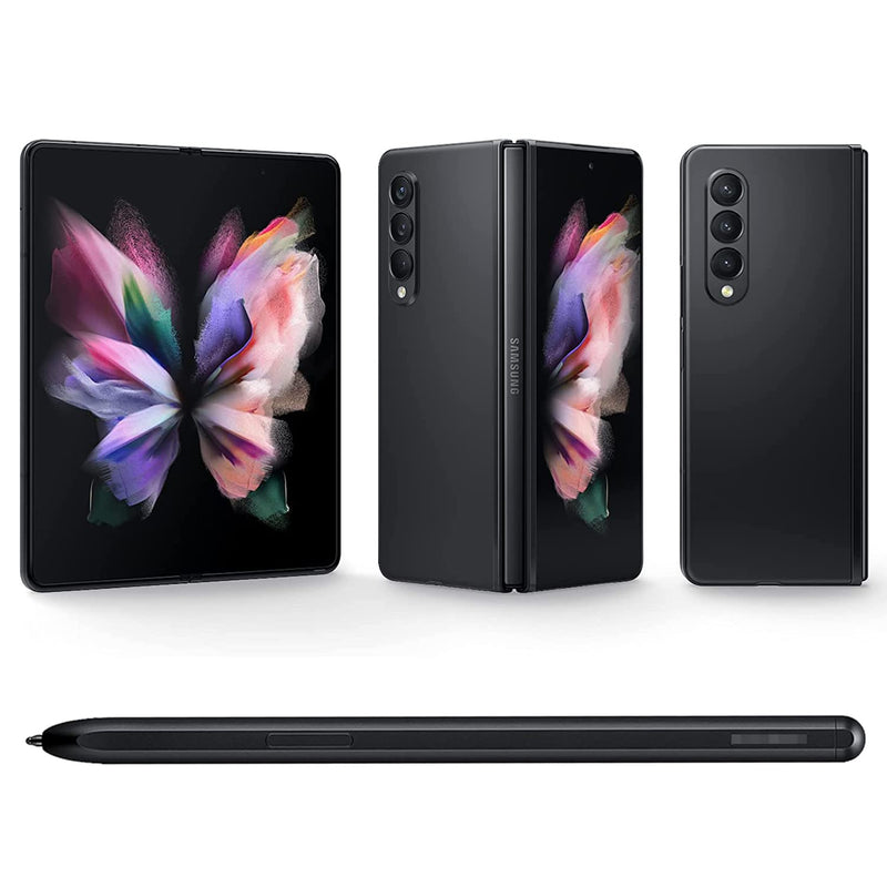 Galaxy Z Fold 3 S Pen Replacemen for Samsung Galaxy Z Fold 3 5G Fold Edition Stylus Pen Without Bluetooth + Tips/Nibs & Tweezer (Black)