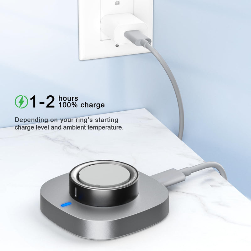 ZOOROO Charger Compatible with Ring Gen 4 Size 6 | Fast Charging Dock with USB-C Cable (Not Compatible with Ring Gen 5/3)