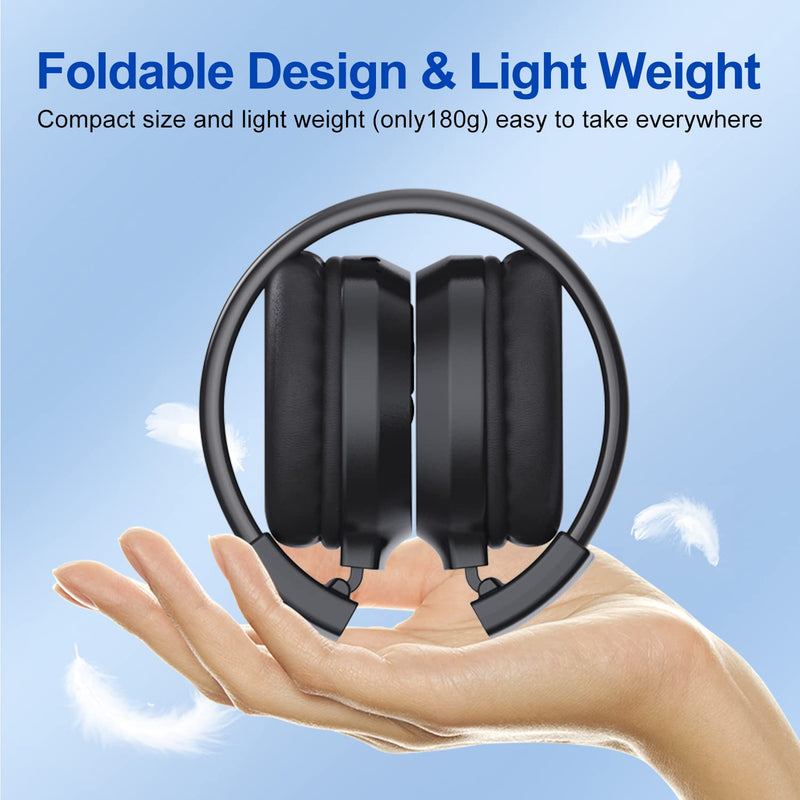 F4 Rechargeable & Portable Personal FM Radio Headphones with Best Reception, FM Headset Radio Receiver for Meeting, Daily Works, Hiking, Jogging