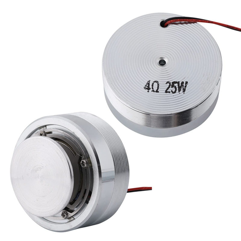 Resonance Speaker, 50mm 2Inch All Frequency Resonance Loudspeaker Vibration Round Strong Bass Vibration Louderspeaker (4Ω 25W) 4Ω 25W
