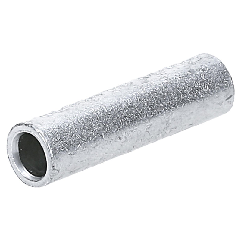 Kalitec L2-M Butt Connectors 10 mm² I Inner Diameter 4.6 mm I Length 25 mm I Crimp Connector with Centre Stop for Conductor Position and Chamfered End I Copper Annealed Tin-Plated Pack of 10