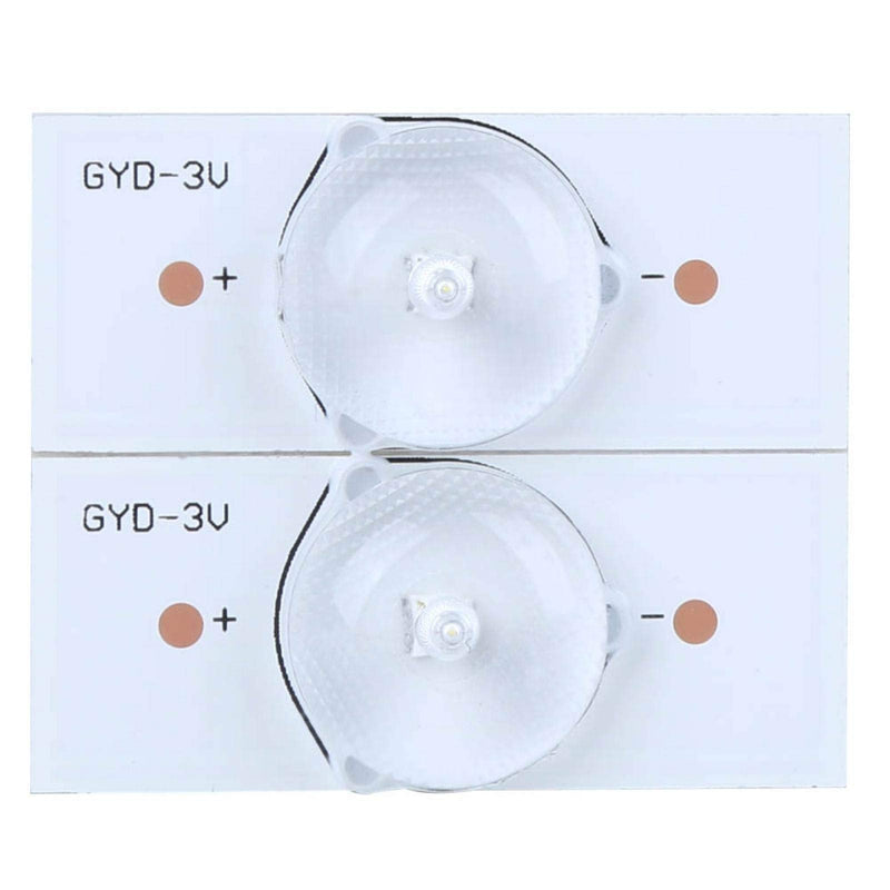 20pcs SMD Lamp Beads, Universal 3V SMD LED, Optical Lens Filter with High Hardness, Repair and Replacement Parts for LED Strips and TV Strips (White)