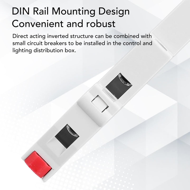 Ouitble DIN Rail Indicator Light JD9-H3D Rail Indicator Light AC DC Red/Green/Yellow Lights up PC 20 MA For Displaying Telecommunication Electrical Signals