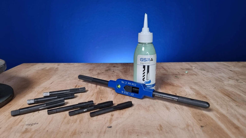 GSR Steel Tap Wrench with Center Eye | Size 2 (M4-M12) | Adjustable Tap Holder with Square Shank | Stainless Steel | Burnished Handles | Hand Tap Tool Holder ‎Nr. 2 | M4- M12 | BSW 5/32-1/2 | BSP G1/8
