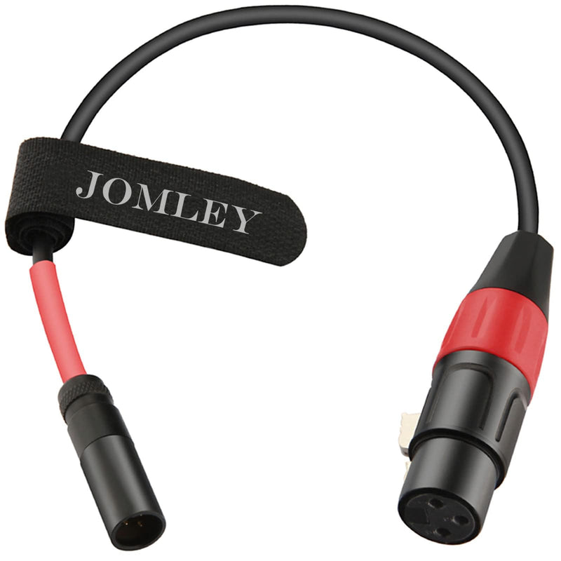 Mini XLR Male to XLR Female Microphone Audio Cable for Blackmagic Pocket 4K Camera Video Assist 4K - 1ft (Pack of 2) 1 feet (Pack of 2)