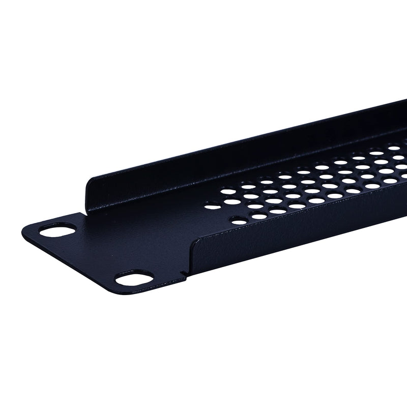1U Blank Rack Mount Panel Spacer with Venting for 19in Server Rack Enclosure or Network Cabinet – 2 Pack, Black 1U