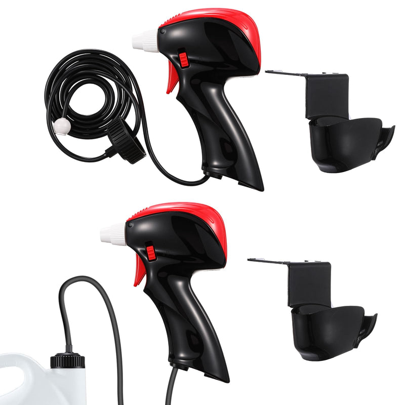 [AUSTRALIA] - 2 Pack Battery Powered Weed Sprayer,Electric Pistol Grip Sprayer with Holster& 53.15in Hose, Adjust Nozzle Fits 1 Gallon Jugs 38mm Cap for Weed Killer Spray Garden & Pest Control 2 
