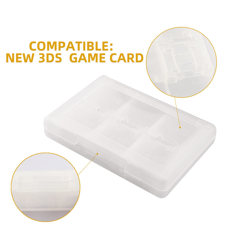 3DS Game Holder Card Case, 28-in-1 Game Holder Card Case Compatible with Nintendo NEW 3DS / NEW 3DS XL / 3DS / 3DS XL / DSi / DSi XL / DS / NEW 2DS /NEW 2DS XL / 2DS/ 2DS XL Catridge Storage Box White
