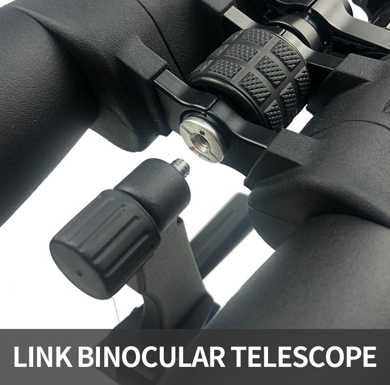 Binocular Tripod & Monopod Adapter/Heavy Binocular, Camera, & Scope Holder/Versatile, Stable 1/4" Threaded Mount/Great for Stargazing & Hunting