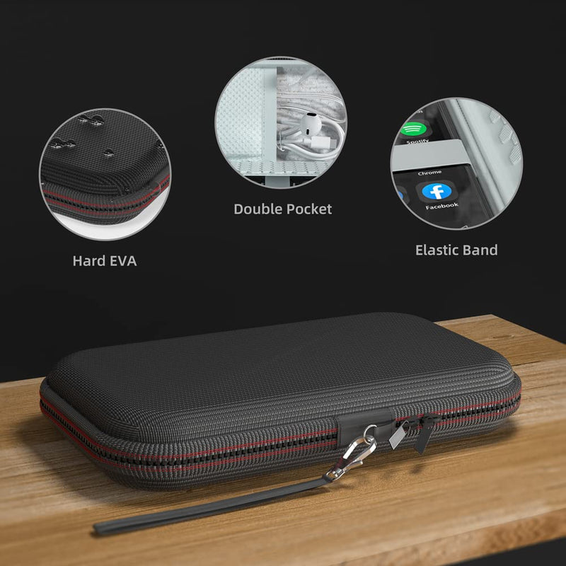 TIMMKOO MP3 Player with Bluetooth and WiFi, MP3 & MP4 Player Case for Earbuds, USB Cable and Memory Card (Black)