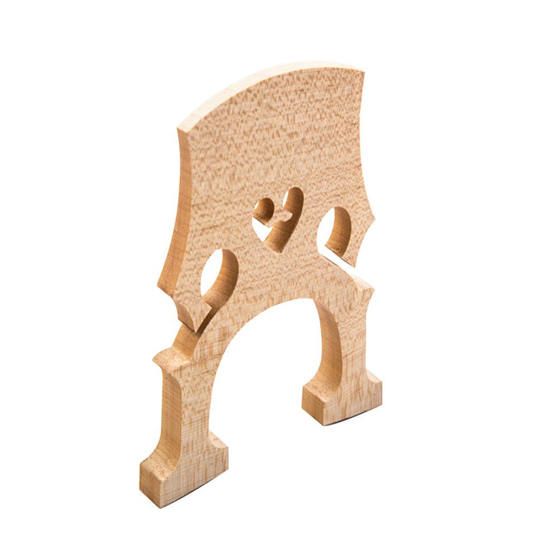 3/4 Maple Bridge,HUIOP 1pc Replacement Part 3/4 Maple Bridge for Double Bass Contrabass Upright Bass