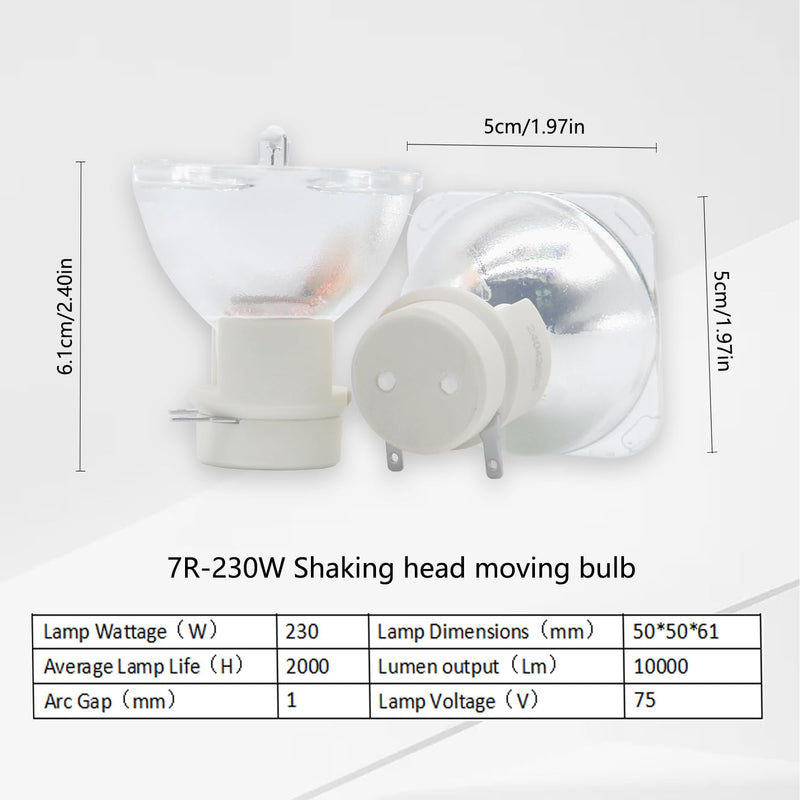 [AUSTRALIA] - Premium Moving 7R 230w Beam Bulb?230W Stage Light Bulb?7R Platinum Stage Light?Professional 7R Beam Stage Lights?7R 230W Projector Lamps Stage Moving Beam Bulb 