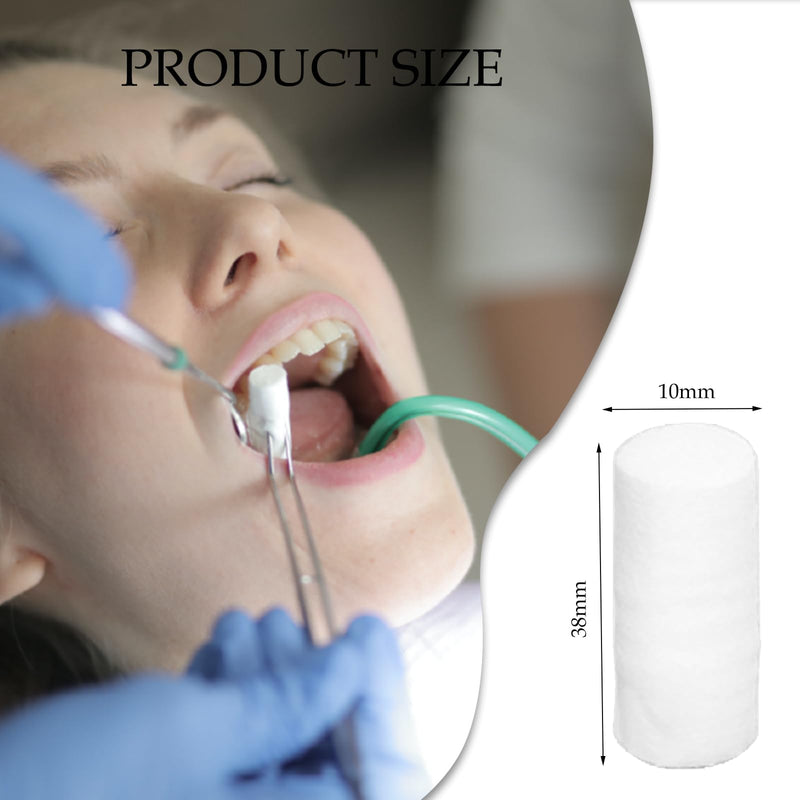 Cotton Wool Rolls, Pack of 200 Dental Cotton Rolls, Cotton Rolls for Dentist, Highly Absorbent Cotton, Dental Cotton Balls for Children and Adults