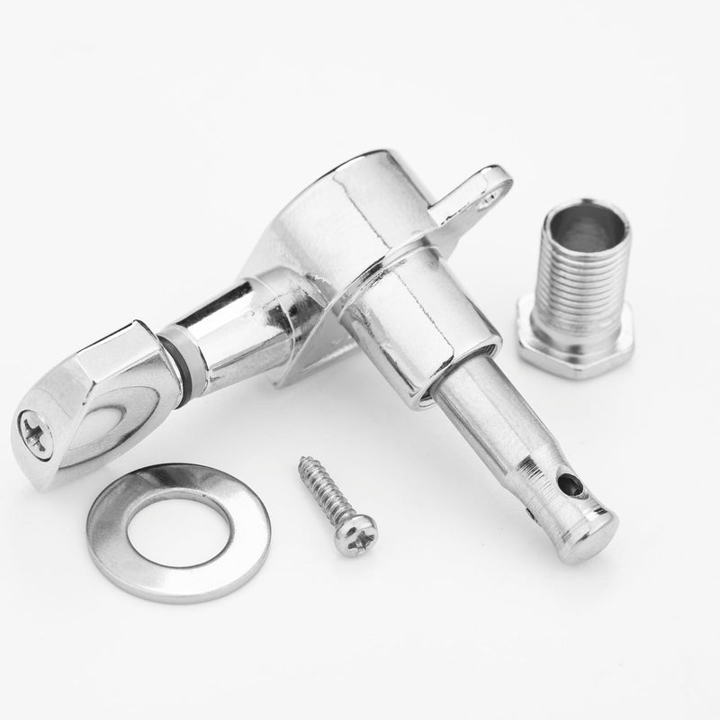 6Pcs Left Hand Sealed Guitar Tuner Pegs,Big Square Electric Guitar String Tuning Pegs Keys Machine Heads for Fender Strat Stratocaster Tele Telecaster/Electric Guitar (Silver) Silver