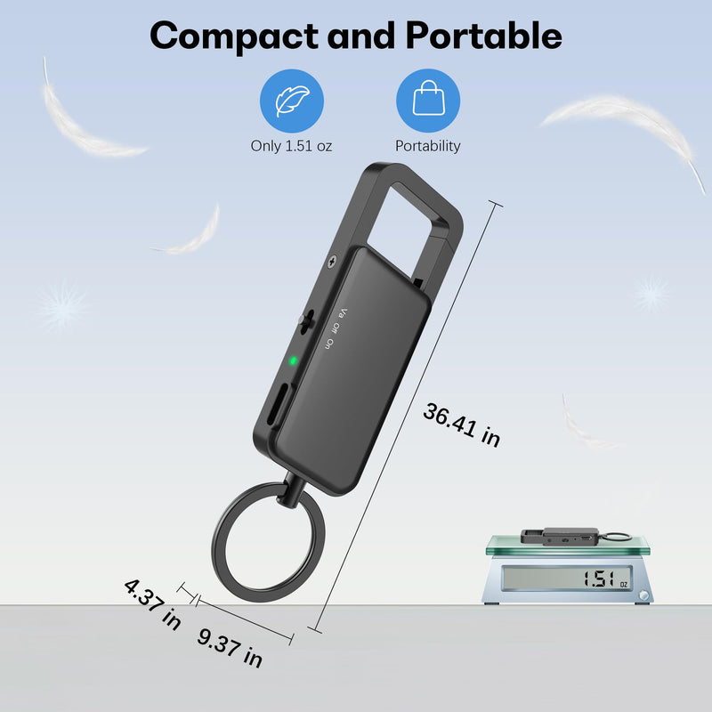 [AUSTRALIA] - 64GB Digital Voice Recorder with Playback – Portable Audio Recorder with Voice Activation, Noise Reduction, Long Battery Life – for Lectures, Meetings, Notes, Interviews 