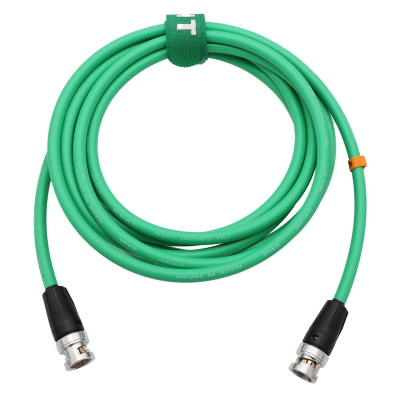 [AUSTRALIA] - Full-Size BNC 12G 4K SDI Video Coaxial Cable for Rolan Recorder SDI Converter Canare LV-61S 75 ohm Flexible Shielded 1m Green 1 m 
