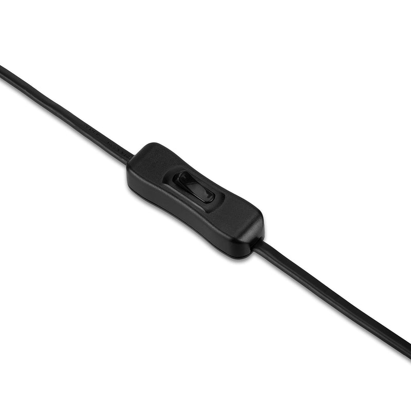 REV Cable with Switch and Euro Plug, 2 m, Max. 2 A, Black