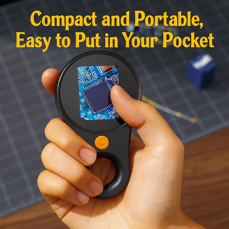 [AUSTRALIA] - Digital Microscope 500x with 2.0" IPS Screen, Magnifying Glass, Coin Microscope, Trichome Microscope, USB Connection, Ideal for Electronics, Jewelry and Kids 
