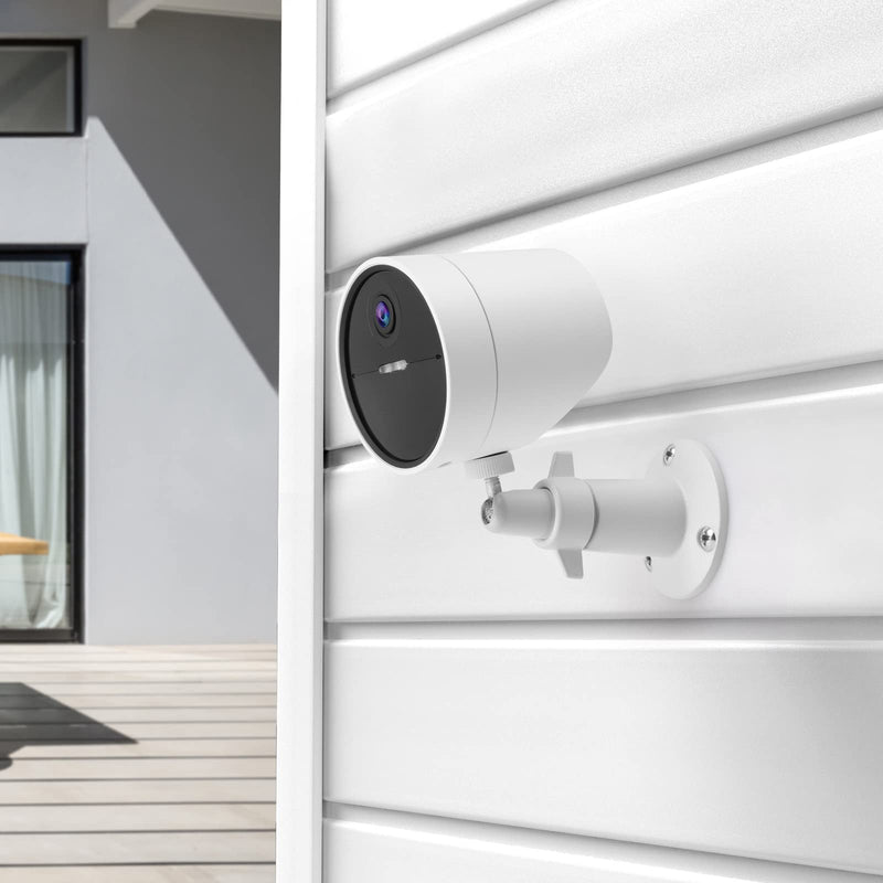 2 Pack Wall Mount Holder Compatible with SimpliSafe Outdoor Security Camera, 360°Rotation Security Bracket with 1/4 Screw Thread , Camera Not Included (White)
