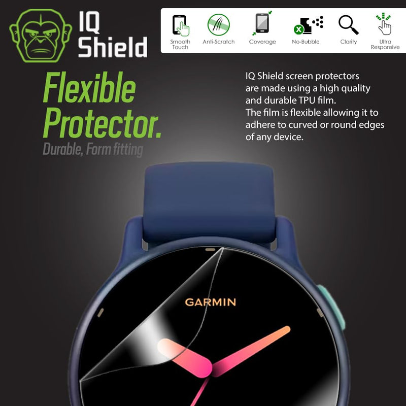 IQShield Screen Protector Compatible with Garmin Vivoactive 5 (6-Pack) Anti-Bubble Clear Film