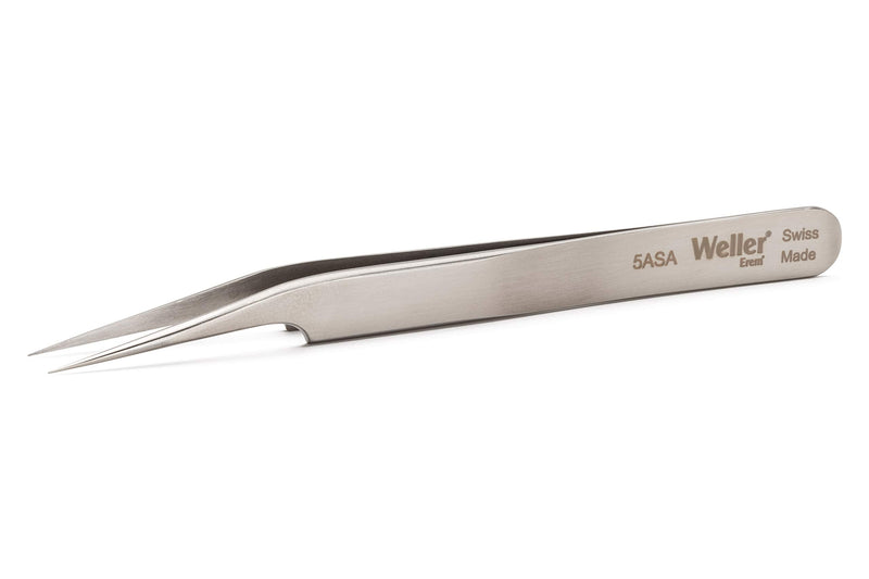Weller Erem 5ASA Precision Tweezers Slightly Angled 15°, Recessed