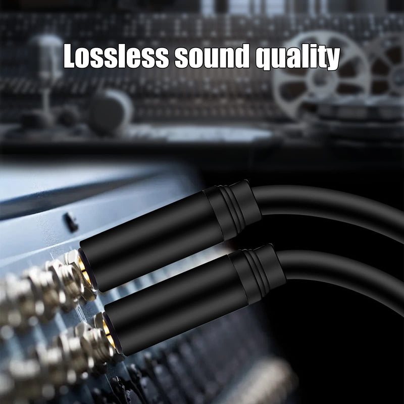 1/4 Inch TRS to XLR Cable 10Ft 2pack, 6.35mm Male to XLR 3 pin Male Balanced Cable,for Microphone, Audio Mixer, Speaker, Studio and More 10Ft-[2pack]